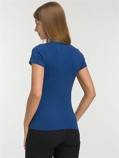 Женская футболка классическая, рибана в горловине, 180 г/м² фото 2