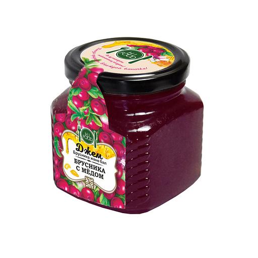 Джем «HiFood» брусника с мёдом 300 г ОПТ фото 1