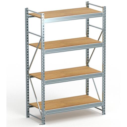 Стеллаж SGR-V-DS 2500×1800×800 4 яруса с настилом ДСП фото 4