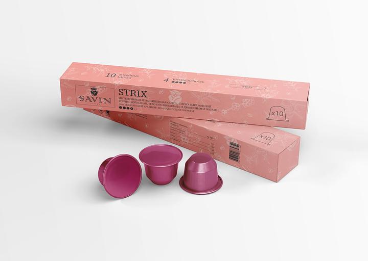 Кофе в капсулах Savin Coffee STRIX, для системы Nespresso, 10 шт опт фото 1