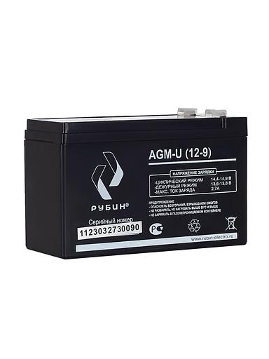 Аккумулятор для ИБП 12V Рубин 9Ah AGM батарея для источника бесперебойного питания (АКБ для ИБП и инверторов) опт фото 1