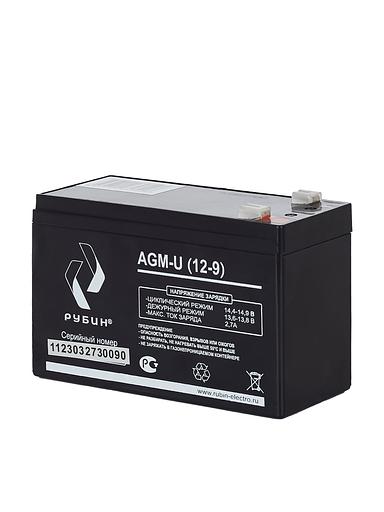 Аккумулятор для ИБП 12V Рубин 9Ah AGM батарея для источника бесперебойного питания (АКБ для ИБП и инверторов) опт фото 2