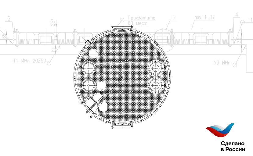 Колонны с ситчатыми тарелками марки КСТ диаметром 300-3600 мм фото 2
