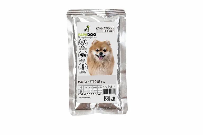 Корм для собак влажный PapaDog Holistic «Камчатский лосось» 85 г ОПТ фото 1