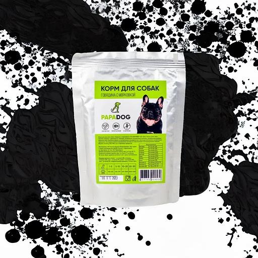 Корм для собак влажный PapaDog Holistic «Говядина с морковкой» 300 г ОПТ фото 6