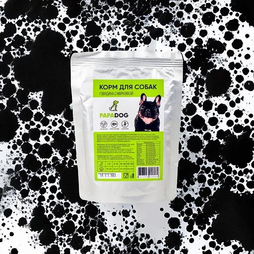 Корм для собак влажный PapaDog Holistic «Говядина с морковкой» 300 г ОПТ фото 8