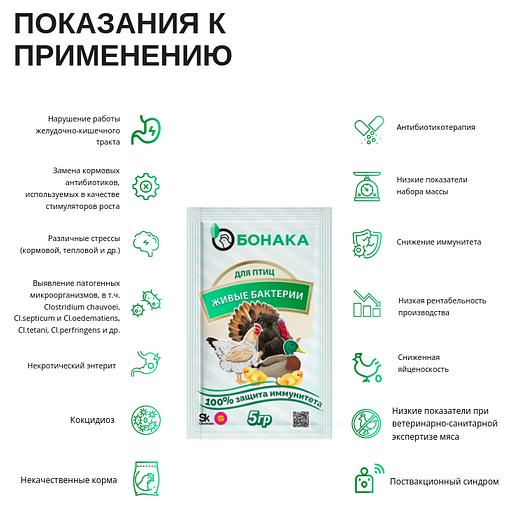 Живые бактерии для птиц Бонака-АПК, сухая форма опт фото 3