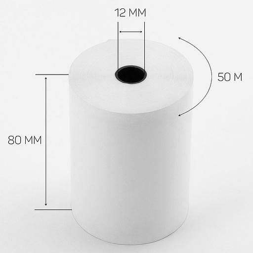 Кассовая термолента 80мм 50м для R-кипера - 12 рул фото 1