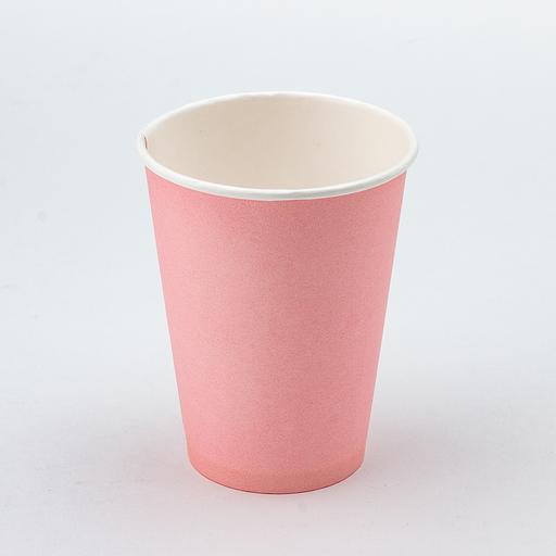Стакан картонный 300мл 1-сл. розовый d90мм - 50 шт фото 1