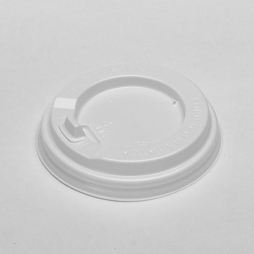 Крышка к стаканам 250мл белая d80мм с откидным клапаном "ГС" - 100 шт фото 1
