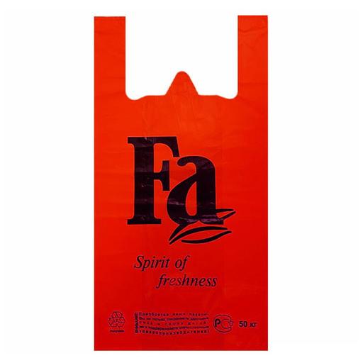 Пакет-майка "Фа" красный 30*55см 21мк - 100 шт фото 1