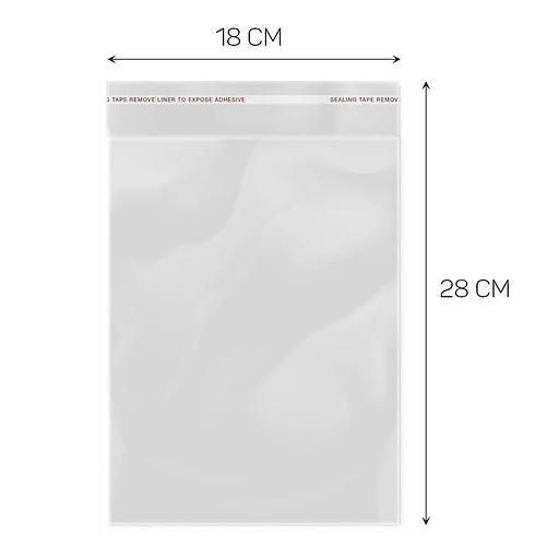 Пакет БОПП с клеевым краем 18*28*3см - 500 шт фото 1