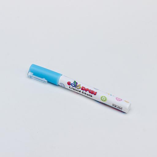 Маркер меловой для доски/стекла 1-2мм голубой фото 1