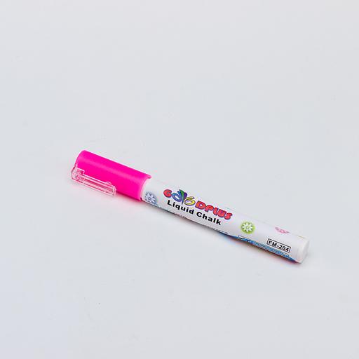 Маркер меловой для доски/стекла 1-2мм розовый фото 1