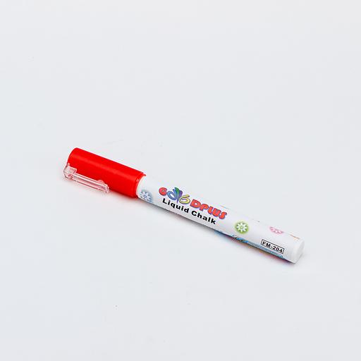 Маркер меловой для доски/стекла 1-2мм красный фото 1