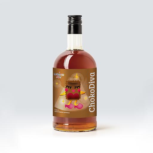 Сироп "Liquid Joy choco cookies" шоколадное печенье 0,7л фото 1