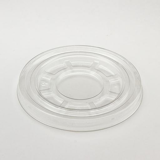 Крышка плоская "тип V" прозрачная d95мм без отверстия - 100 шт фото 1