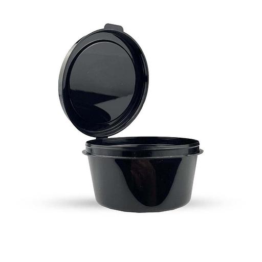 Соусник с крышкой 50мл черный "Полимерпласт" - 80 шт фото 1
