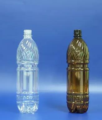 Бутылка ПЭТ 1 л горло BERICAP 38 мм прозрачная №13 фото 1