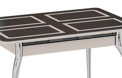 Стол Рио белфорд, коричневое стекло с рисунком фото 4