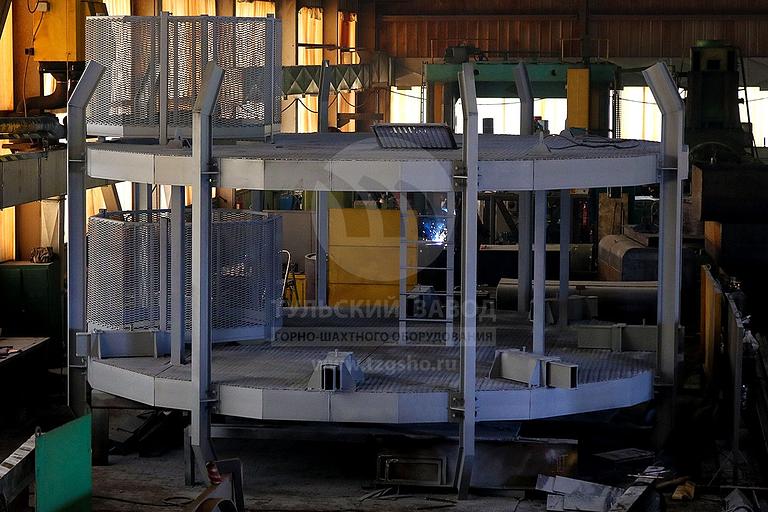 Полок проходческий 2-х этажный ø 4.26 м, 10065 кг фото 1