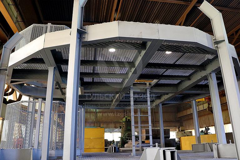 Полок проходческий 2-х этажный ø 4.26 м, 10065 кг фото 5