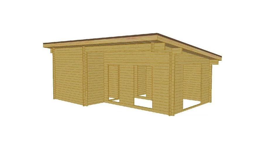 Дом 5400×7300 мм, 39 м² под заказ фото 1