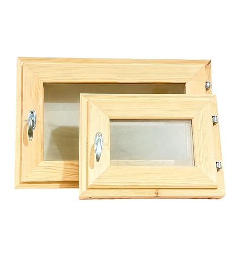 Окна из сосны 450х450 мм фото 3