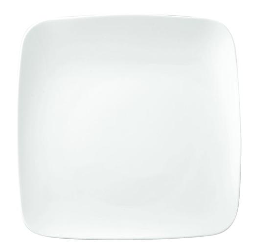 Тарелка квадр. 200*200 мм. без полей с приподнятым краем Белый Ариан /1/12/ фото 1