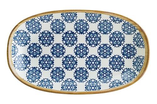 Блюдо овальное 290*170 мм. Калиф Лотус, форма Гурмэ /1/6/ фото 1