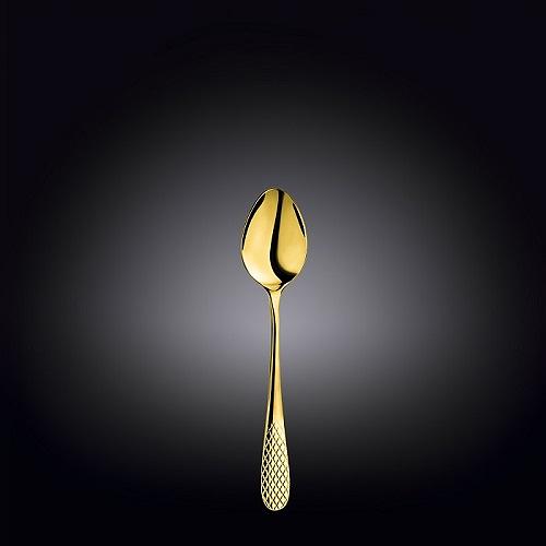 Ложка чайная Джулия Голд 18/10 3,5 мм 13,7 см. Wilmax /1/12/24/144/ фото 1