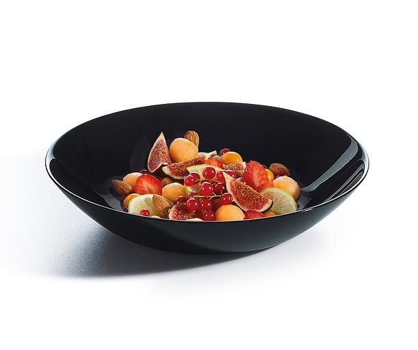 Тарелка d=200 мм. глубокая 780 мл. h=42 мм. Эволюшн Блэк /6/24/1440/ фото 1