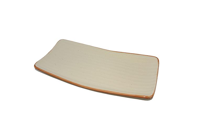 Блюдо прямоуг. 300*150 мм. Артизан Песок /1/24/ фото 1