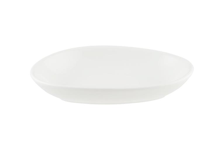 Салатник овальный 150*100 мм. 140 мл. h=30 мм. Белый, форма Ваго /1/12/ фото 1