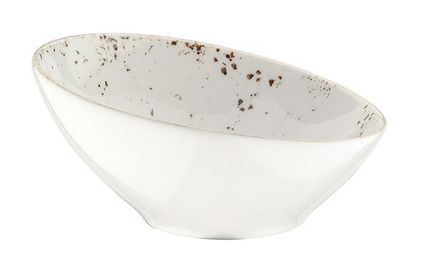 Салатник d=160 мм. 350 мл. h=55/75 мм. скошенный край Грейн, форма Ванто /1/12/ фото 1