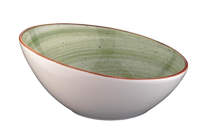 Салатник d=160 мм. 350 мл. h=55/75 мм. скошенный край Терапи, форма Ванто /1/12/ фото 1