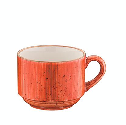 Чашка 210 мл. чайная d=82 мм. h=65 мм. штабелир. Терракота (блюдце 62424), форма Банкет /1/6/ фото 1