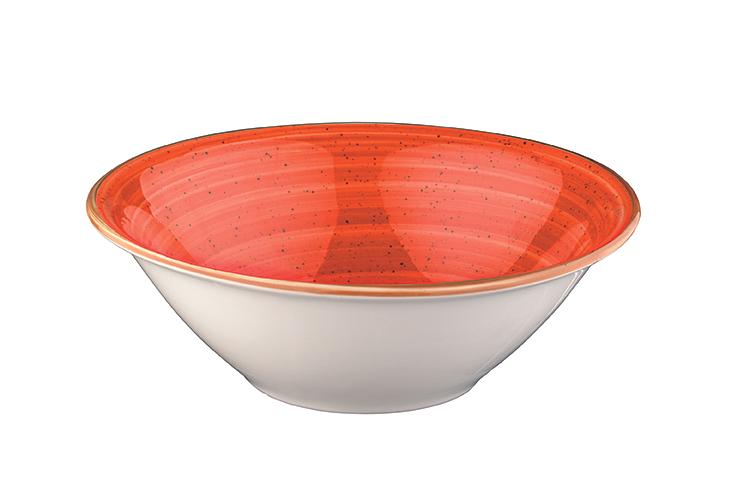 Салатник d=180 мм. 700 мл. h=66 мм. Терракота, форма Гурмэ /1/12/ фото 1