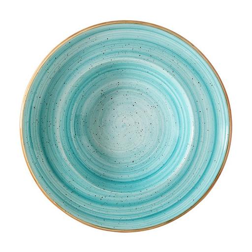 Тарелка d=240 мм. глубокая 400 мл. h=52 мм. Аква, форма Гурмэ /1/6/ фото 1