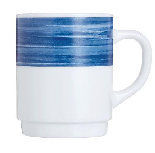 Кружка 250 мл. d=70 мм. h=88 мм. синий край Браш /1/6/36/ фото 1