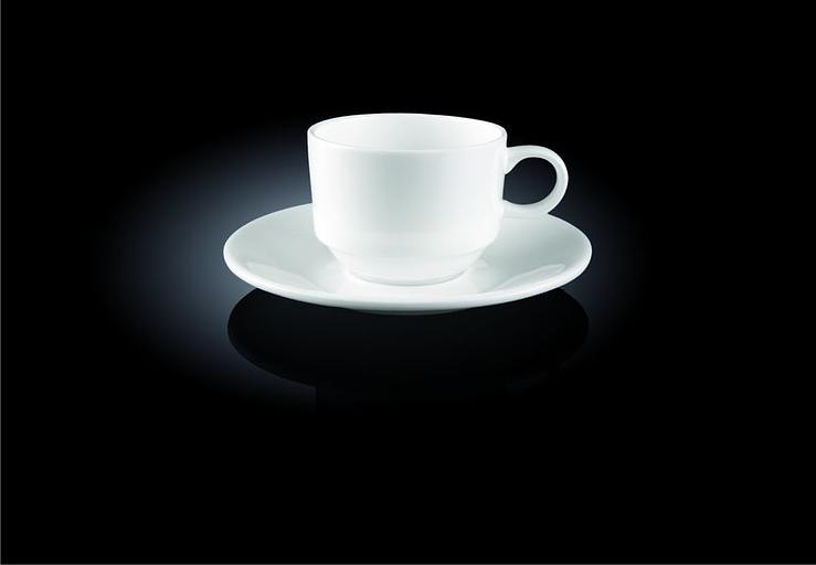 Кофейная пара 140 мл. штабелир. Wilmax /6/48/ фото 1