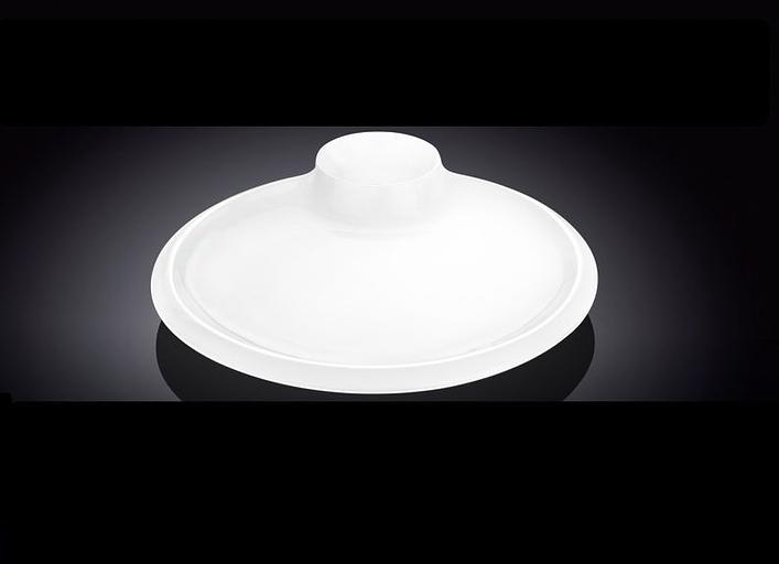 Блюдо для подачи круглое d=200 мм. с соусником, утолщенный край Wilmax /6/36/ фото 1