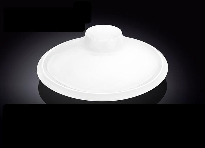 Блюдо для подачи круглое d=300 мм. с соусником, утолщенный край Wilmax /3/12/ фото 1