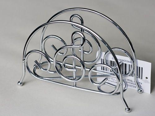 Салфетница 15*5*10 см. нерж. Скрипичный ключ /1/24/96/ фото 1