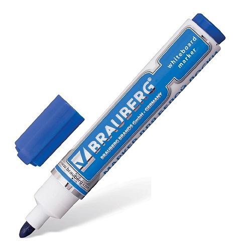 Маркер для маркерной доски Brauberg линия 5 мм. синий /1/ фото 1