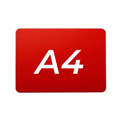 Ценник 297*210 мм. А4 меловой красный без подставки /1/ фото 1