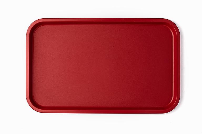 Поднос 52,5*32,5 см. темно-красный поверхность шагрень (416) MG /1/10/ фото 1