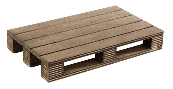 Доска для подачи прямоуг. 200*120*30 мм. Паллета темное дерево APS /1/ фото 1