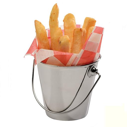 Ведерко для подачи нерж. d =90/60 мм. h=85 мм. 350 мл. MGsteel /1/72/ фото 1