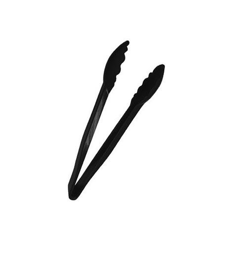 Щипцы универсальные 24 см. черные поликарбонат (до +120°C) MG /1/20/ фото 1